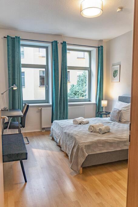 Appartement Blue Chili 23 - Modern, Zentral, Mit Balkon à Magdebourg Extérieur photo